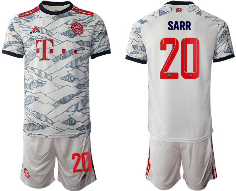 Men 2021-2022 Club Bayern Munich away white #20 Soccer Jersey->bayern munich jersey->Soccer Club Jersey